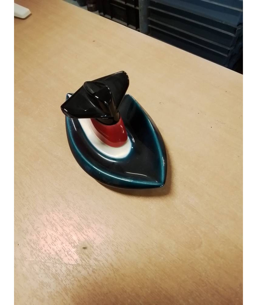 VIDE POCHE CÉRAMIQUE PAQUEBOT FRANCE ANNÉES 60