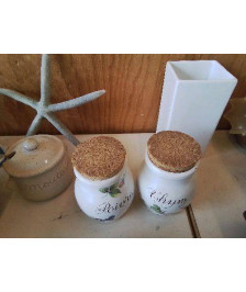 POT À EPICE MOTIF FLORAL 