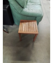 TABLE BASSE CARRÉE BOIS EXOTIQUE AJOURÉ 