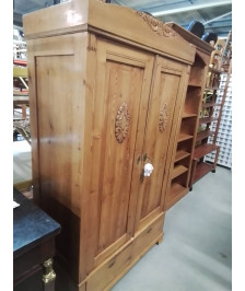 ARMOIRE PIN 2 PORTES 2 TIROIRS