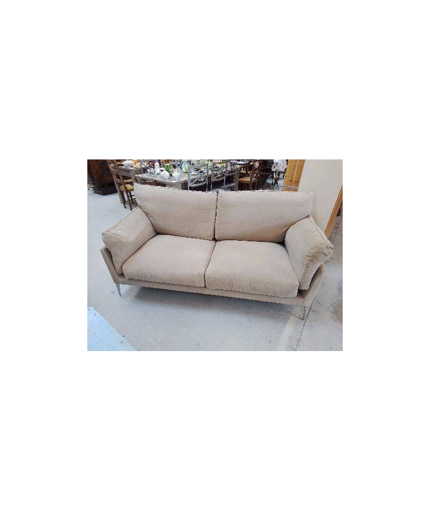 CANAPE 2 PLACE BEIGE MODERNE