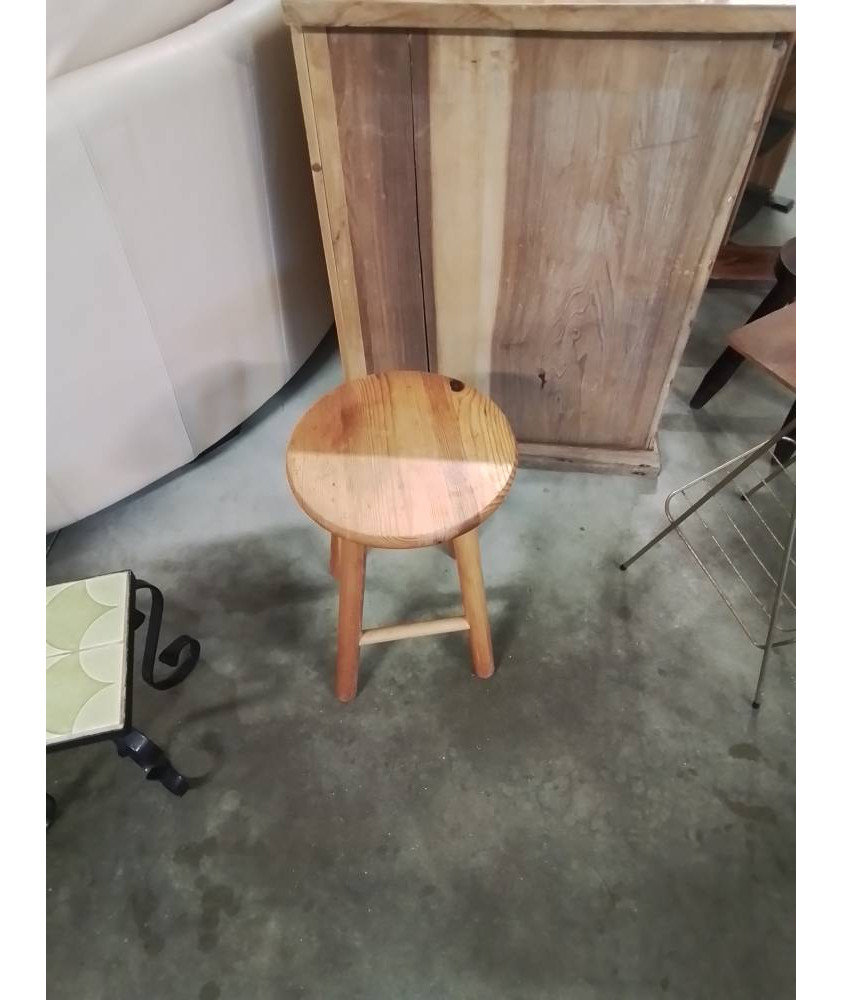 PORTE PLANTE ROND PIN