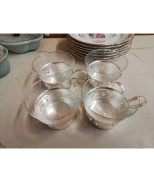 LOT DE 4 TASSES A CAFE 