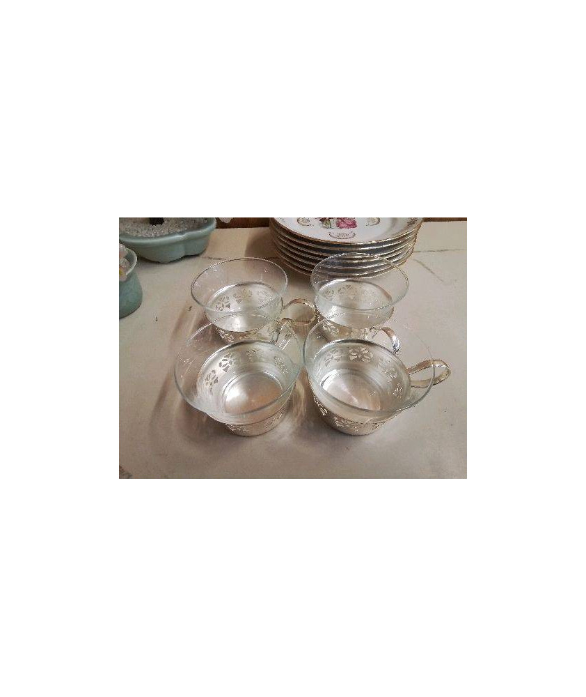 LOT DE 4 TASSES A CAFE 