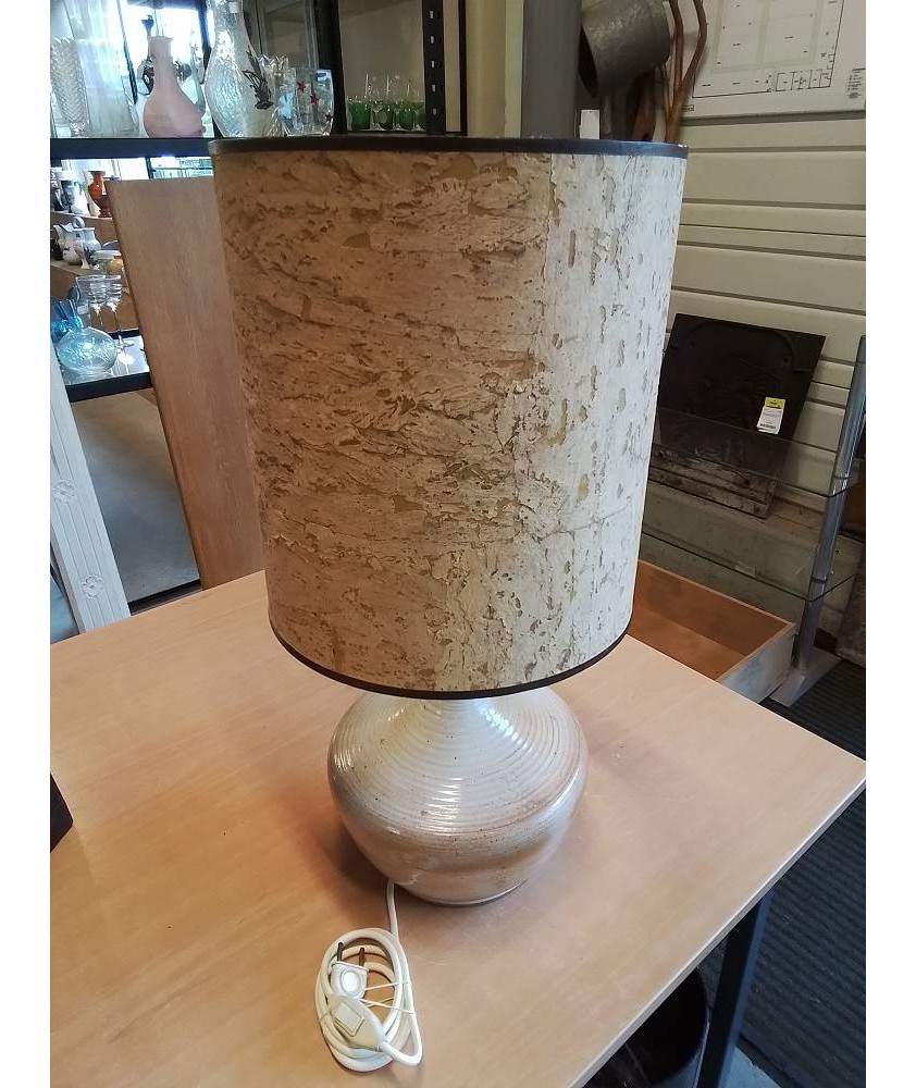 LAMPE GRÈS VERNISSÉ ATELIER DU MARAIS AJ LIEGE ANNÉES 70