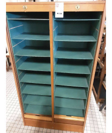 SECRETAIRE DOUBLE A RIDEAUX