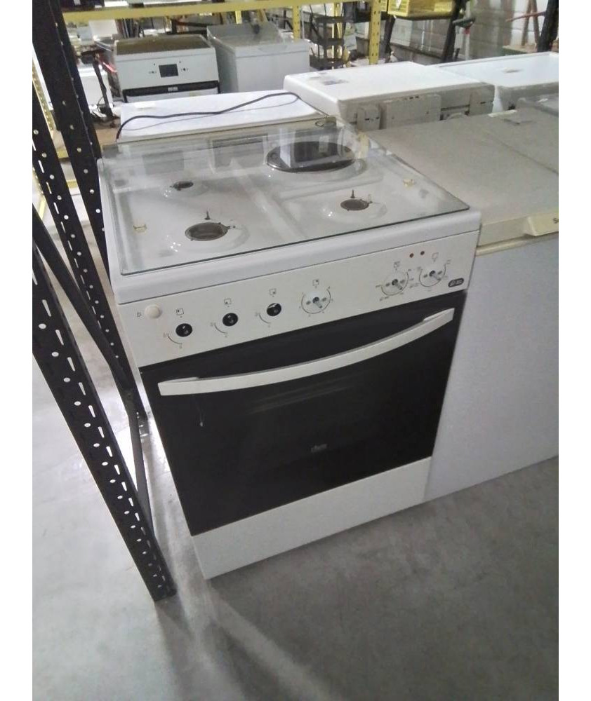CUISINIÈRE ÉLECTRIQUE MIXTE GAZ DE VILLE 4 FEUX FAURE ECM6501CWA