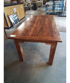 ENSEMBLE TABLE RECTANGULAIRE + 4 CHAISES BOIS DOSSIER AJOURÉ 