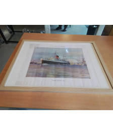 GRAVURE PAQUEBOT VILLE D ALGER CGT ALBERT SEBILLE 1874 1953