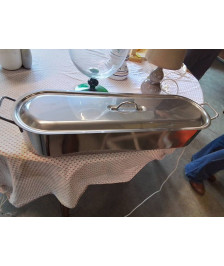 POISSONNIÈRE ACIER INOX TOUS FEUX  60 CM