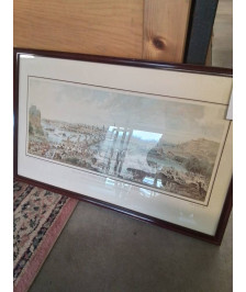 GRAVURE ROUEN AU COMPENCEMENT DU XVIIE SIECLE D’APRÈS J.B MARLIN