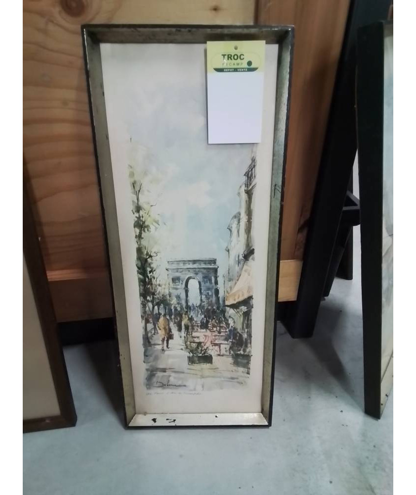 GRAVURE PARIS ARC DE TRIOMPHE DELAUNE