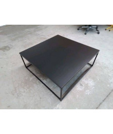 TABLE BASSE CARRÉ NOIRE MAT REF OVI011325315-B-HJ