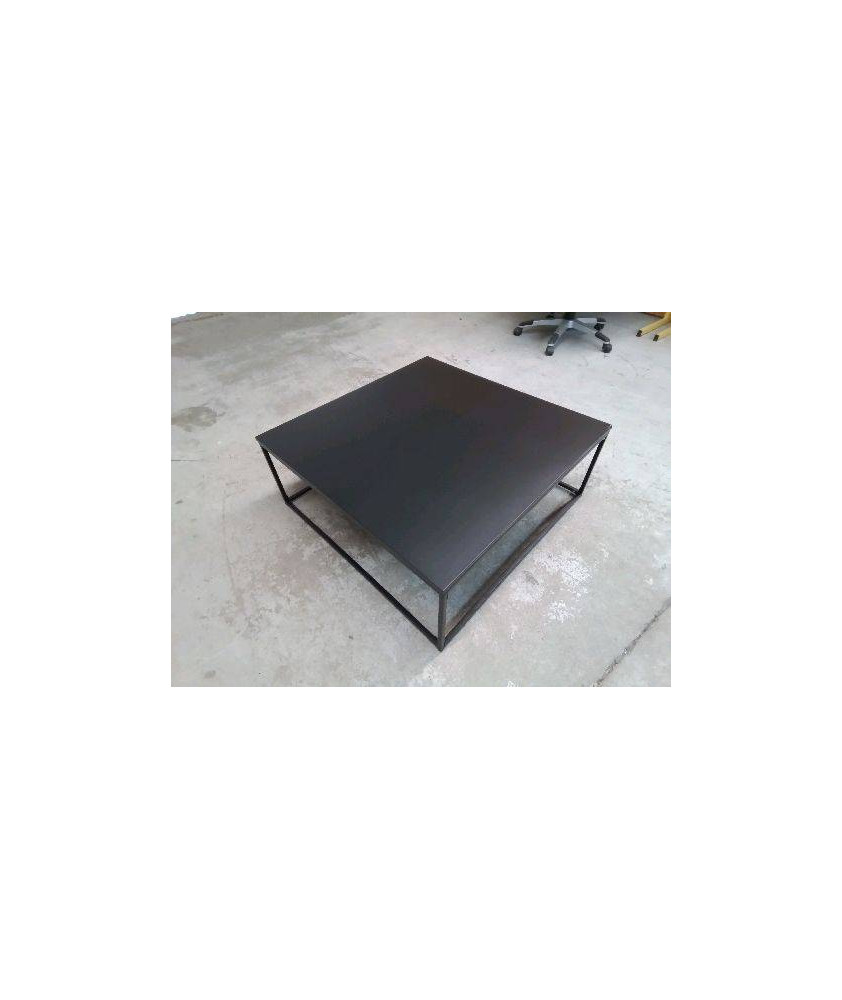 TABLE BASSE CARRÉ NOIRE MAT REF OVI011325315-B-HJ