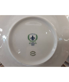 SERVICE DE TABLE PORCELAINE L\'OR BLANC MOTIF OISEAUX DE PARADIS