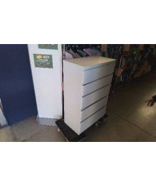 COMMODE BLANCHE 5 TIROIRS