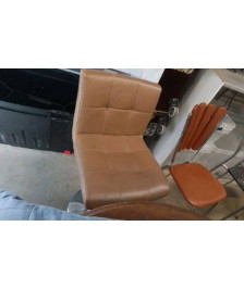 TABOURET DE BAR MARRON 