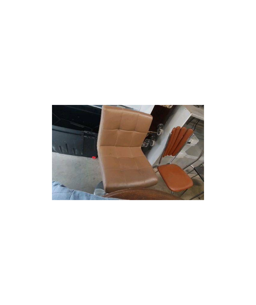 TABOURET DE BAR MARRON 