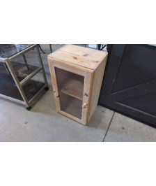 MEUBLE PIN A SUSPENDRE 1 PORTE VITREE 