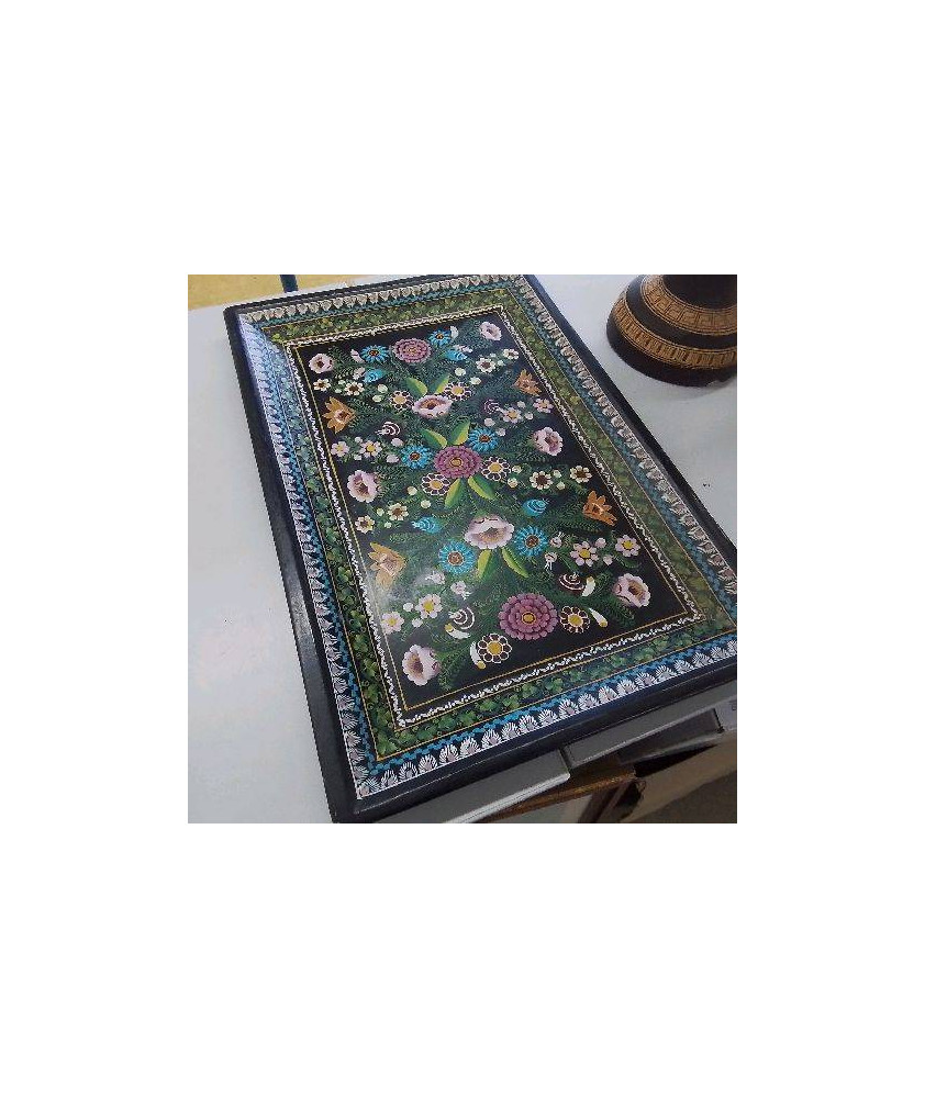 PLATEAU MOTIFS FLEURS