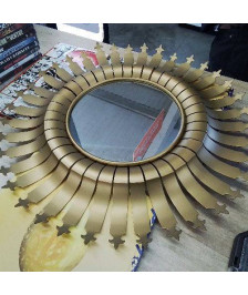 MIROIR SOLEIL DORÉ 