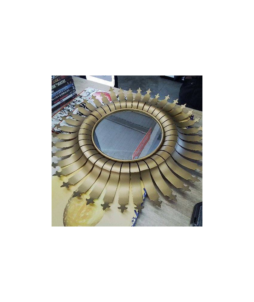 MIROIR SOLEIL DORÉ 