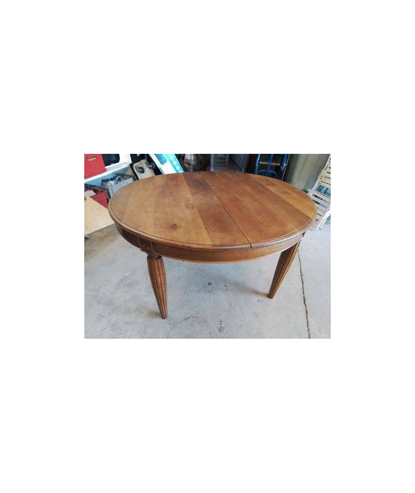 TABLE OVALE ART DECO EN NOYER