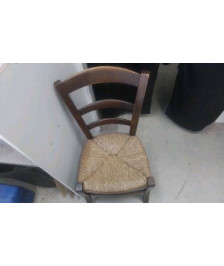 CHAISE PAILLE 3 BARRES DOSSIER