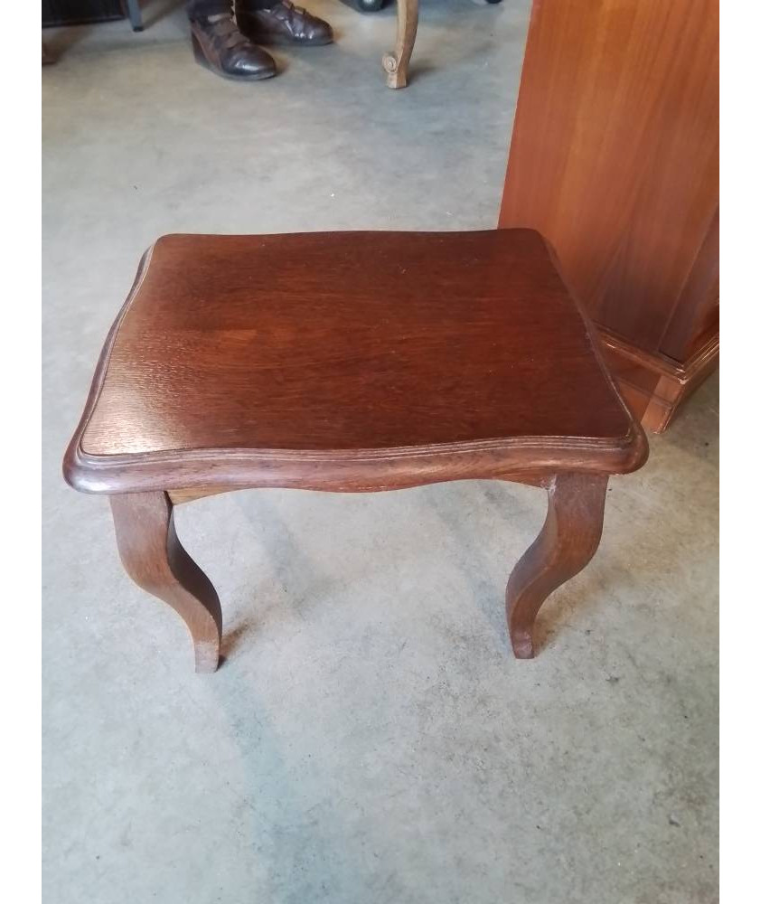 TABLE BASSE RECTANGULAIRE BOIS CHANTOURNÉ PIEDS GALBÉS STYLE RÉGENCE 