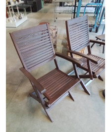 FAUTEUIL DE JARDIN PLIANT BOIS AJOURÉ FSC