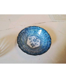 PETITE COUPELLE BLEU MOTIF FLORAL 