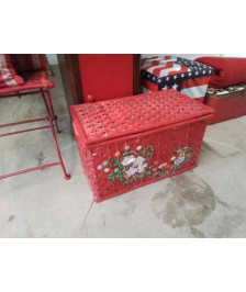 PANIERE DE RANGEMENT ROUGE