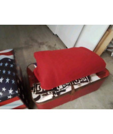 GRAND PLAID POLAIRE ROUGE