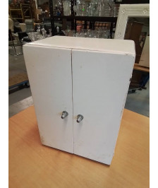 ARMOIRETTE BOIS BLANC 2 PORTES MILIEU XXE