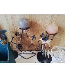 BOUGEOIR STATUETTE AFRICAINNE 