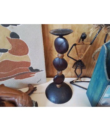 PETIT BOUGEOIR AVEC NOIX AFRICAINNE 