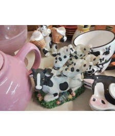 LOT DE 4 COUTEAU A BEURRE VACHE 