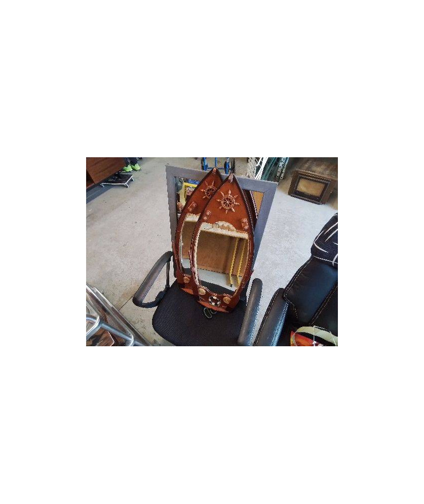 MIROIR THÈME MARITIME EN BOIS 