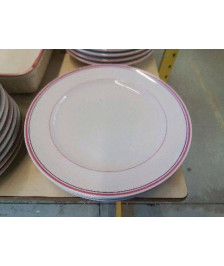 ASSIETTE BORDURE ROSE FEMME À VÉLO 