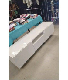 MEUBLE TV 2 PORTES 1 TIROIR/ DESSUS VERRE - A SUSPENDRE 