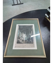 GRAVURE LE SOIR  PIERRE ANTOINE BAUDOUIN 1723 1769