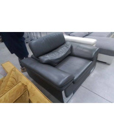 FAUTEUIL GM CUIR / TÊTIÈRE RELEVABLE 