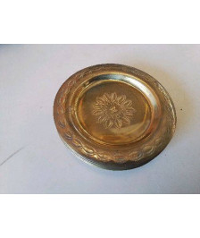 LOT DE 9 DESSOUS DE VERRE EN LAITON