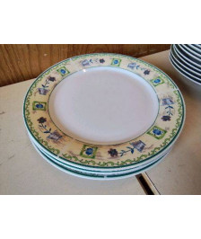 LOT DE 3 ASSIETTES PLATES