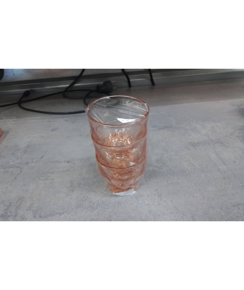 VERRE PM ROSE LE LOT 