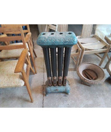 POELE EN FONTE A GAZ ÉMAILLÉE 