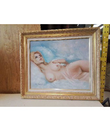 TABLEAU D’UNE FEMME NUE DANS LES NUAGES