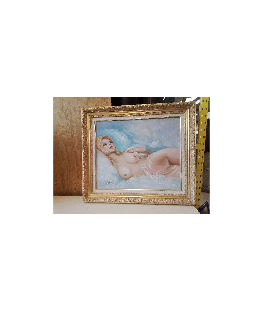 TABLEAU D’UNE FEMME NUE DANS LES NUAGES