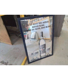 MIROIR PUBLICITAIRE BERGER BLANC