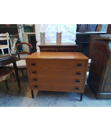 COMMODE 4 DESIGN SCANDINAVE TIROIRS ANNEE 60